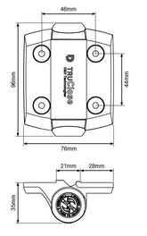 TruClose gate hinge pair NO ALIGNMENT LEGS